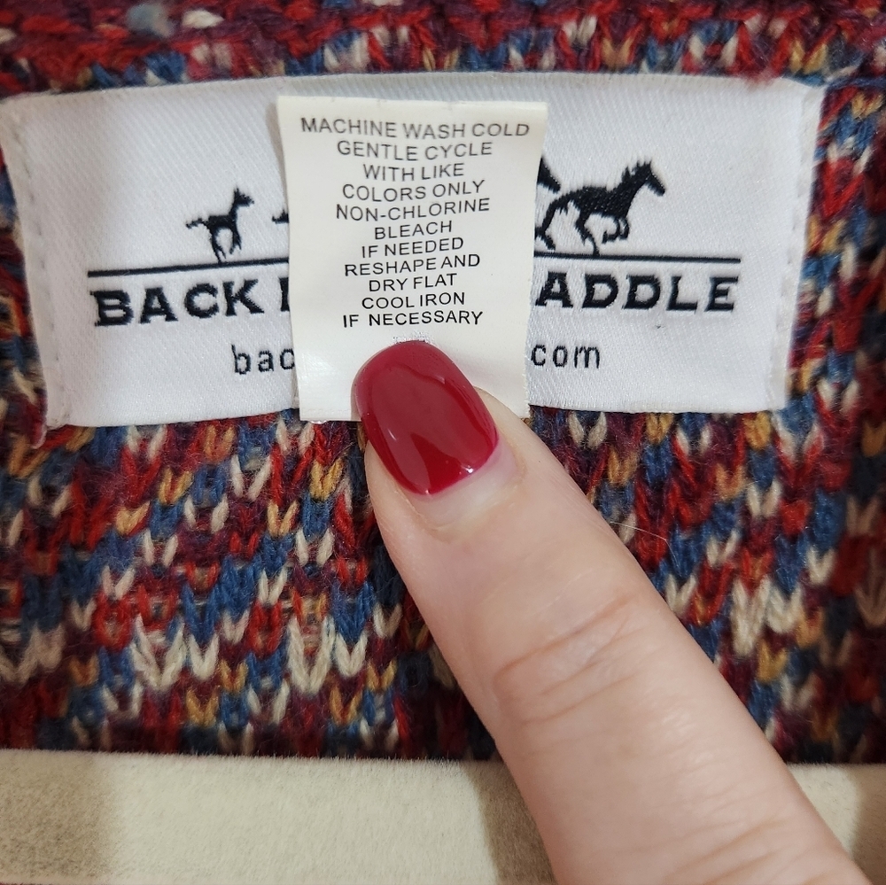 Back In The Saddle Multicolor Striped Cardigan, Size 1x - Picture 3 of 7